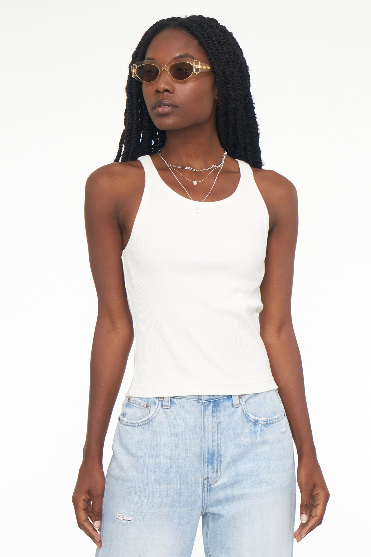 Alden Scoop Neck Tank - Vanilla
            
              Sale